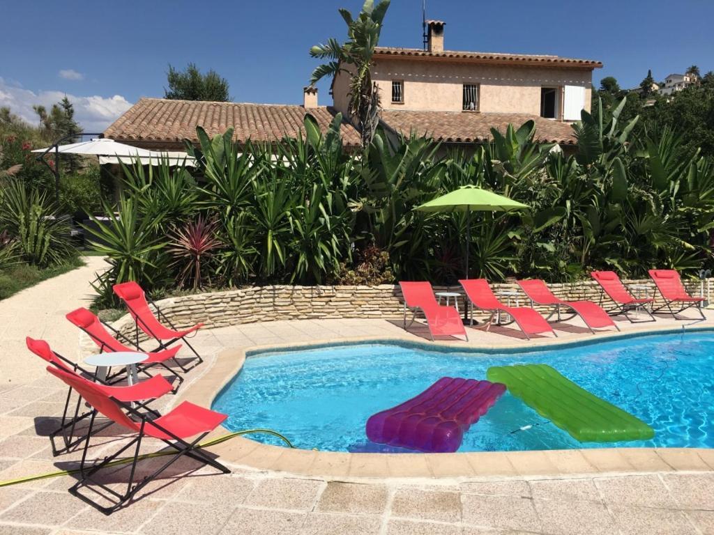 Villa Les Yuccas - Pool - Sea View Cagnes-sur-Mer Exterior foto