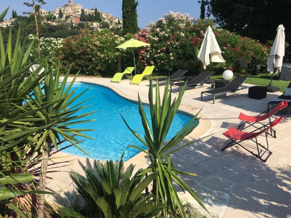 Villa Les Yuccas - Pool - Sea View Cagnes-sur-Mer Exterior foto